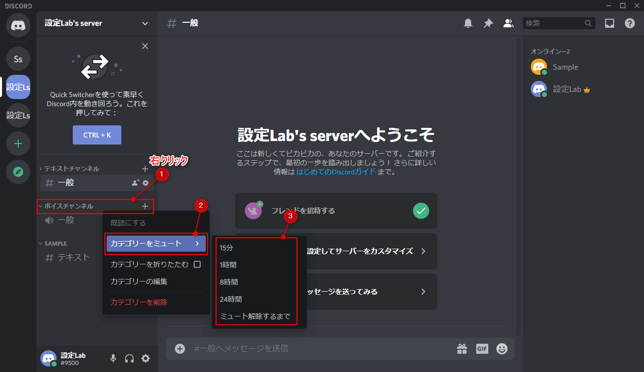 Discord 通知のオン オフを変更する方法 設定lab