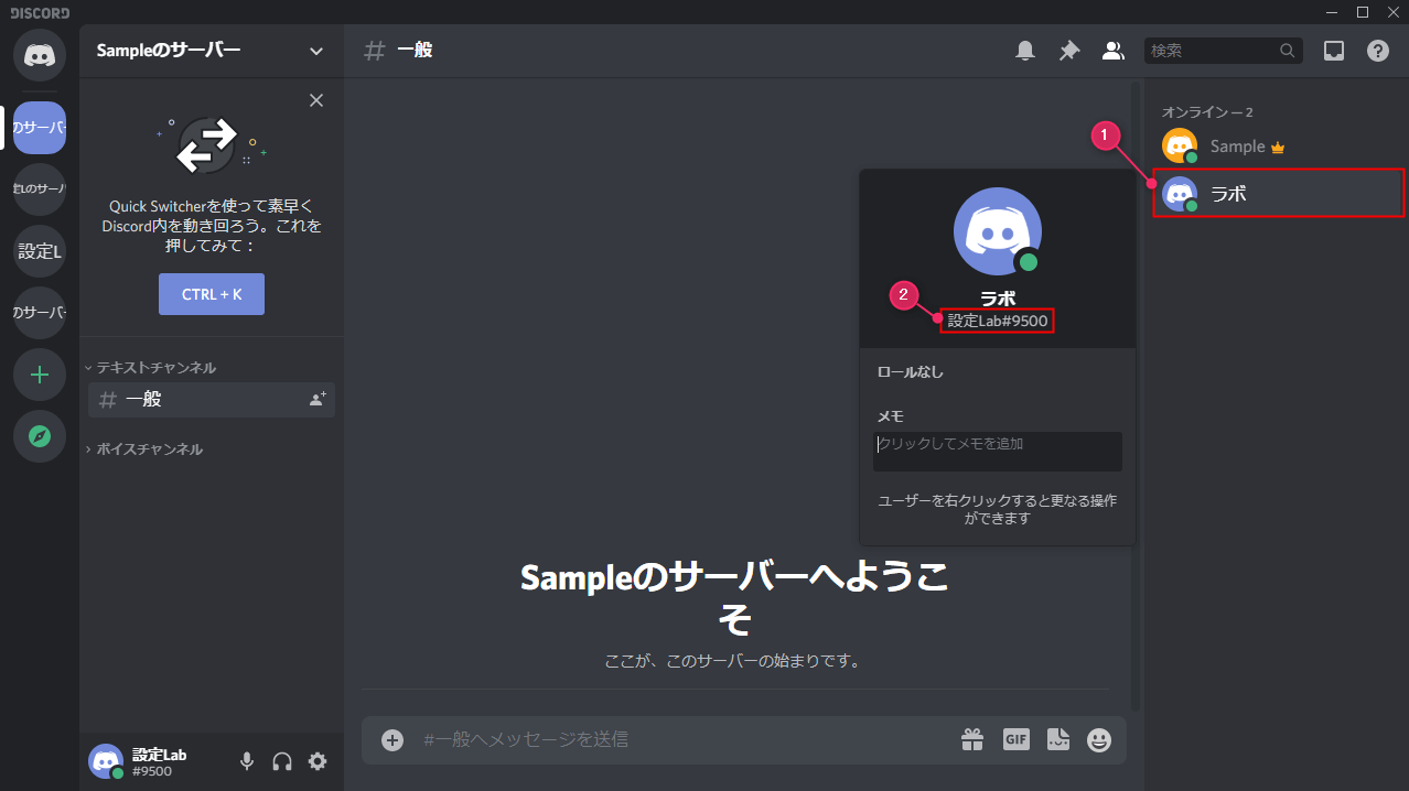 Discord ニックネームの変更方法 サーバー内の名前 設定lab